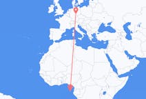 Flyreiser fra São Tomé, til Erfurt