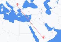 Vluchten van Sharurah, Saoedi-Arabië naar Sofia, Bulgarije