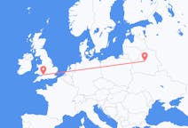 Vols de Bristol, Angleterre à Minsk, Biélorussie
