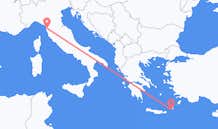 그리스 카소스에서 출발해 이탈리아 피사로(으)로 가는 항공편