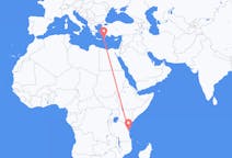 Flyg från Zanzibar, Tanzania till Karpathos, Grekland