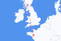 Flyg från Nantes, Frankrike till Glasgow, Skottland