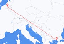 出发地 希腊出发地 亞歷山德魯波利斯目的地 比利时布鲁塞尔的航班