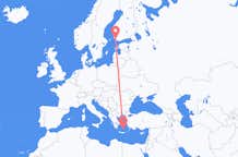 Flights from Turku to Santorini