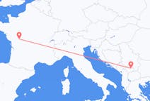 Flyrejser fra Pristina, Kosovo til Poitiers, Frankrig