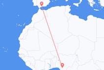 Flyrejser fra Asaba, Nigeria til Málaga, Spanien