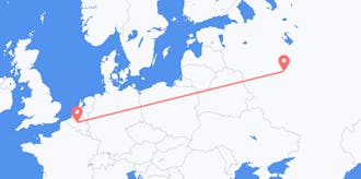 Flights from Belgium to Russia