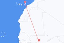 Flyg från Bamako, Mali till Ajuy, Spanien