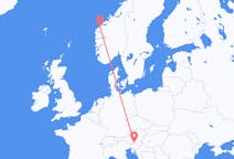 出发地 奥地利出发地 克拉根福目的地 挪威Ålesund的航班