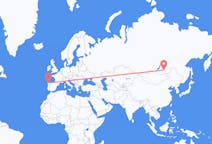 Flights from Chita, Russia to Santiago de Compostela, Spain