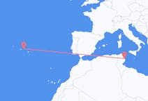 Flyreiser fra Monastir, Tunisia til Terceira, Portugal