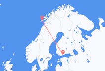 Flyreiser fra Helsingfors, Finland til Leknes, Norge