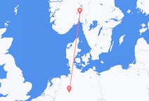 Flyg från Oslo, Norge till Paderborn, Tyskland