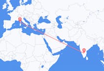 Fly fra Bangalore til Ajaccio