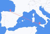 Vluchten van Trapani, Italië naar Santander, Spanje