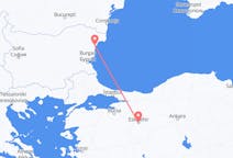 Flyrejser fra Eskişehir, Tyrkiet til Varna, Bulgarien