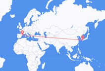 Flights from Kumamoto in Japan to Barcelona in Spain