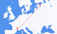 Flyrejser fra Montpellier til Tartu