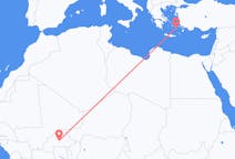 Flyrejser fra Ouagadougou, Burkina Faso til Astipálea, Grækenland