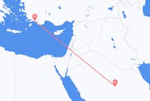 Flyreiser fra Al Qasim, Saudi-Arabia til Dalaman, Tyrkia