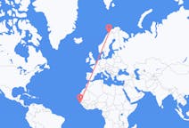 Loty z Cap Skiring, Senegal z Narwik, Norwegia