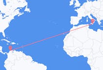 Flyreiser fra Santa Marta, Colombia til Catania, Italia