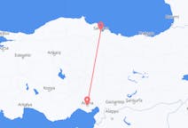 Flyrejser fra Adana, Tyrkiet til Samsun, Tyrkiet