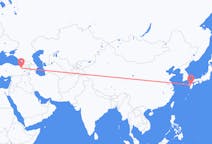Flyreiser fra Kumamoto, Japan til Erzurum, Tyrkia