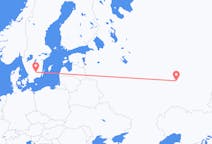 Fly fra Nizjnekamsk til Växjö