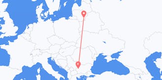 Voli dalla Lituania alla Bulgaria