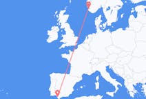 Flyg från Stavanger, Norge till Jerez, Spanien