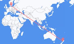 Flyg från Whanganui, Nya Zeeland till Malmö, Sverige