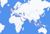 Flyg från Makassar, Indonesien till Shannon, Irland
