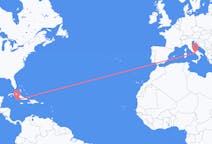 Flyg från Cayman Brac, Caymanöarna till Neapel, Italien