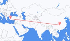Flyg från Zhangjiajie, Kina till Denizli, Turkiet