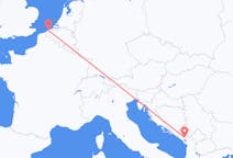 Flights from Podgorica in Montenegro to Ostend in Belgium