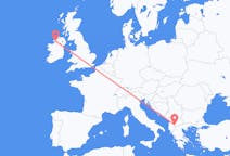 Flights from Ohrid, Republic of North Macedonia to Donegal, Ireland
