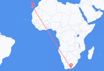 Vluchten van Port Elizabeth, Zuid-Afrika naar Las Palmas (ort i Mexiko, Veracruz, Tihuatlán), Spanje