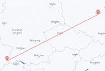Flyg från Łódź, Polen till Basel, Schweiz