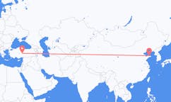Flyreiser fra Yantai, Kina til Kayseri, Tyrkia