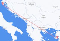 クロアチアのプーラから、ギリシャのミティリーンまでのフライト