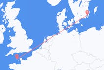 Voli da Kalmar, Svezia a Porto San Pietro, Guernsey