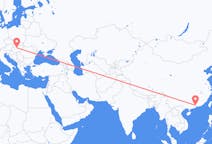 Vluchten van Kanton, China naar Boedapest, Hongarije