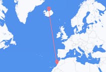 Flights from Agadir, Morocco to Akureyri, Iceland