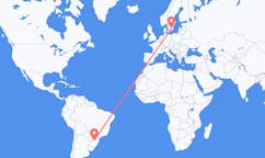Flights from Chapecó, Brazil to Växjö, Sweden