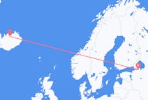 Vluchten van Sint-Petersburg naar Akureyri