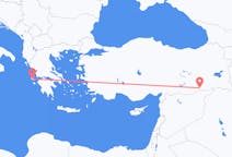 Fly fra Cephalonia til Mardin