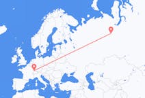 Flights from Basel, Switzerland to Beloyarsky, Russia