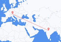 出发地 印度出发地 博帕尔目的地 奥地利因斯布鲁克的航班