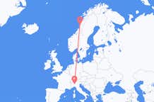 Flights from Sandnessjøen to Milan